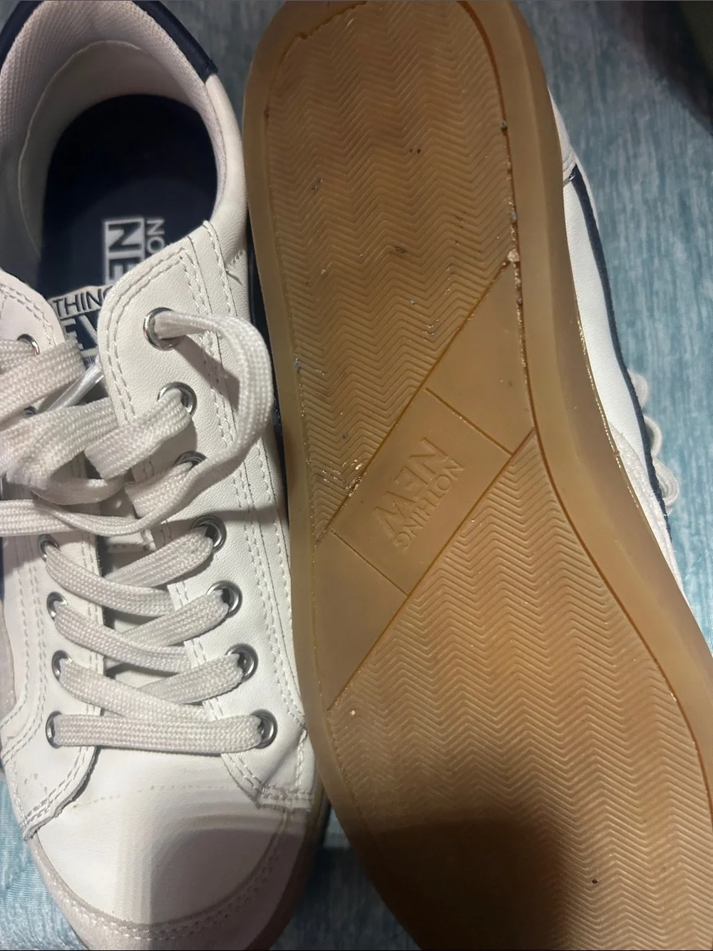 Nothing New White Low-Top Sneakers